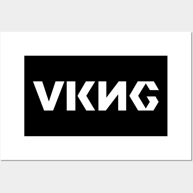 VKNG - Viking Text Art Wall Art by DanielVind